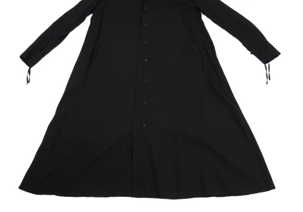 Y's Tencel Cut Off Collar Shirt Dress K-161616_010
