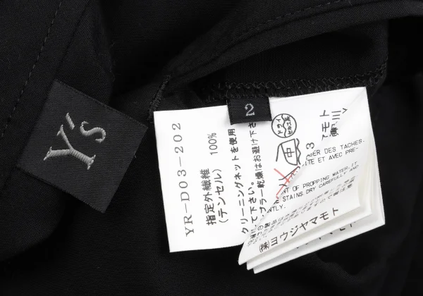 Y's Tencel Cut Off Collar Shirt Dress K-161616_016