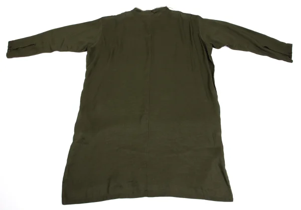 Y's Linen Tencel Cut Off Collar Shirt Dress K-161617_016