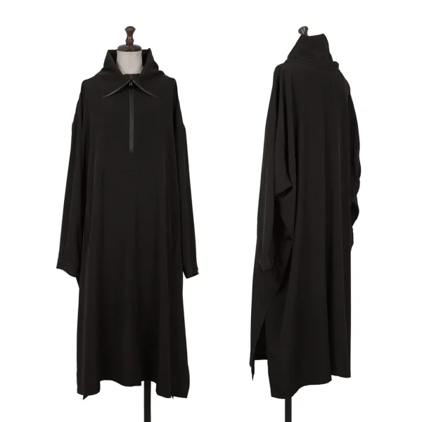 Y's Half Zip High Neck Dress Black 1 K-161618_001