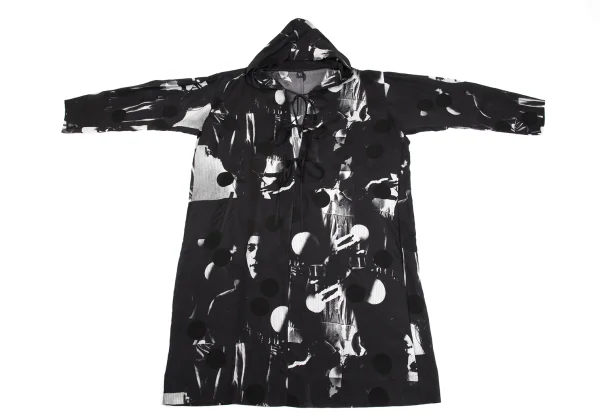 Y's WITH MAX VADUKUL Cupra Patterned Hooded Dress K-161619_002