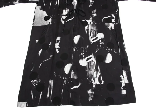 Y's WITH MAX VADUKUL Cupra Patterned Hooded Dress K-161619_008
