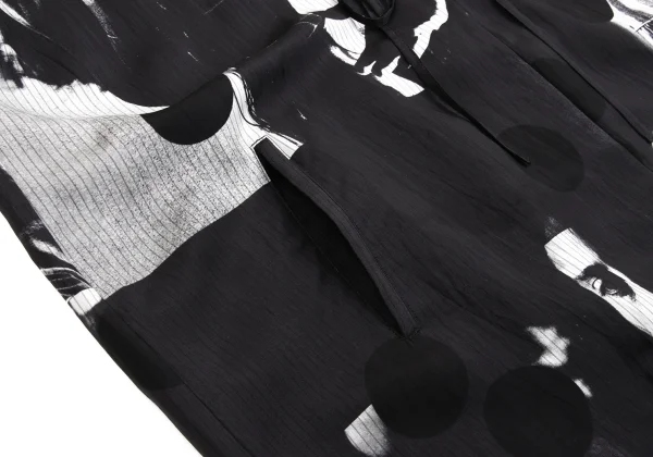 Y's WITH MAX VADUKUL Cupra Patterned Hooded Dress K-161619_009