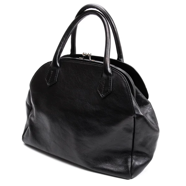 Y's Cowhide Hand Bag Black  K-161630_001
