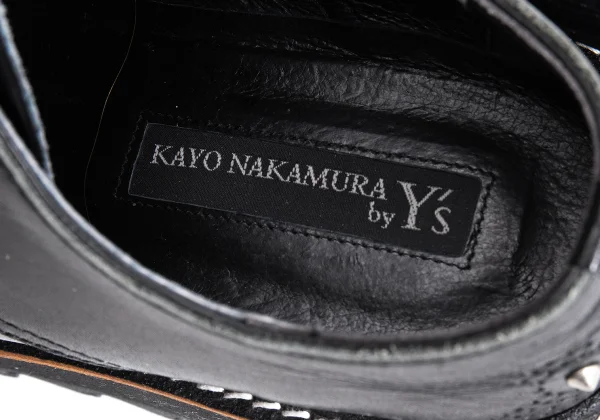 KAYO NAKAMURA by Y's Studs Shark Sole Leather Shoes K-161631_015