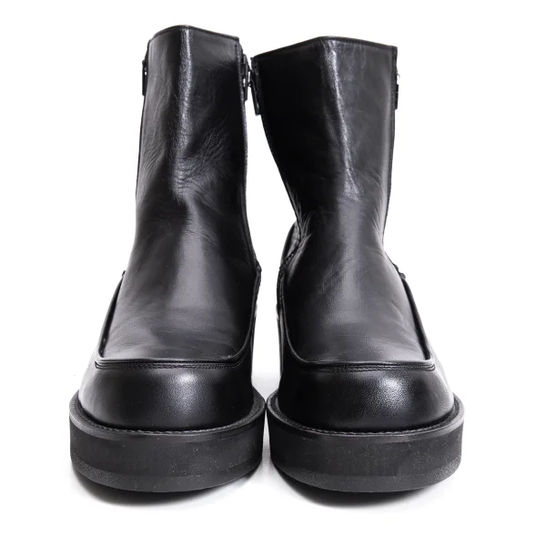Y's Leather Platform Zip Boots K-161632_002