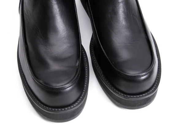 Y's Leather Platform Zip Boots K-161632_005