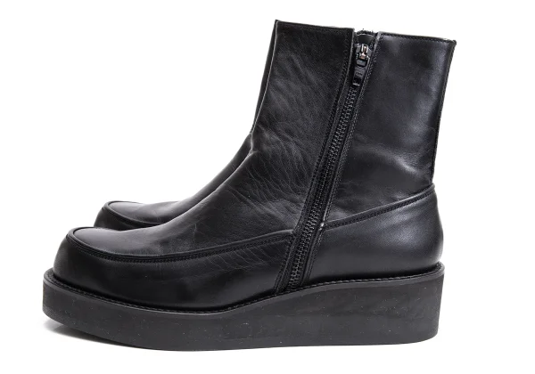 Y's Leather Platform Zip Boots K-161632_006