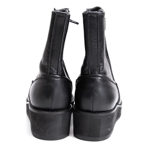 Y's Leather Platform Zip Boots K-161632_009