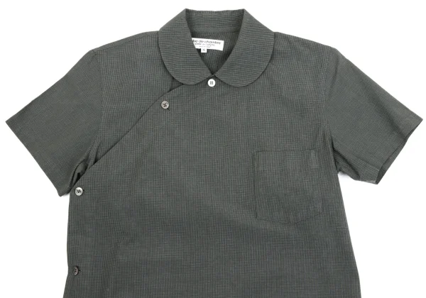 robe de chambre COMME des GARCONS Round-collar Checker Shirt K-161633_003