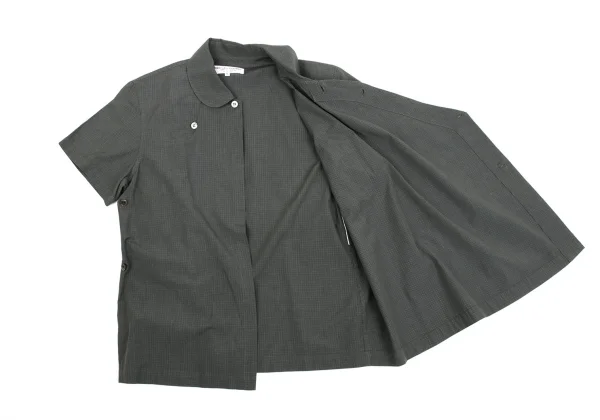 robe de chambre COMME des GARCONS Round-collar Checker Shirt K-161633_010