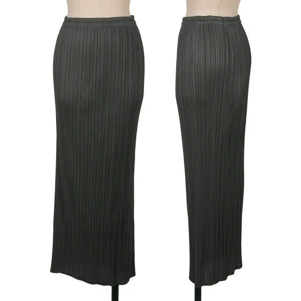 PLEATS PLEASE Long Skirt Grey 4 K-161634_001