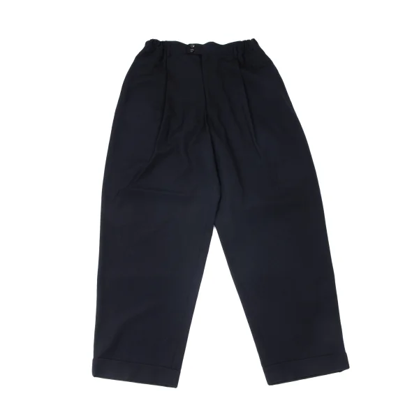 COMME des GARCONS HOMME PLUS Wool Tuck Pants Navy M K-161636_001