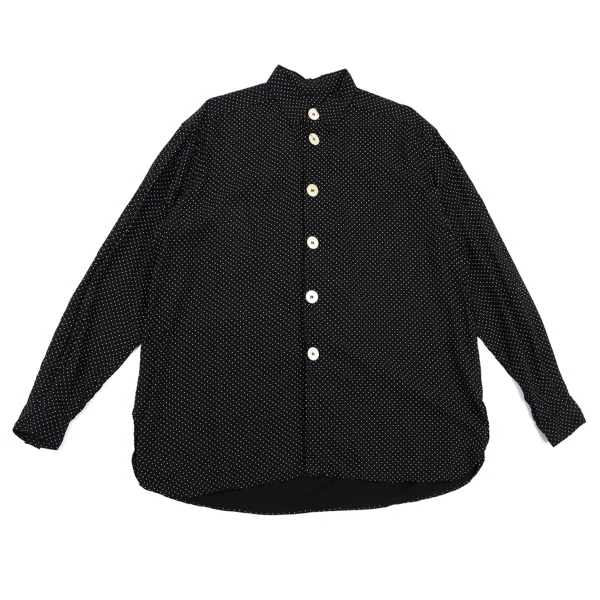 EMPORIO ARMANI Rayon Pin-dot Shirt Black L K-161638_001