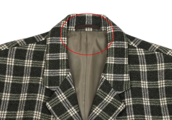 LQ Y's for men Checker Wool Jacket K-161641_003