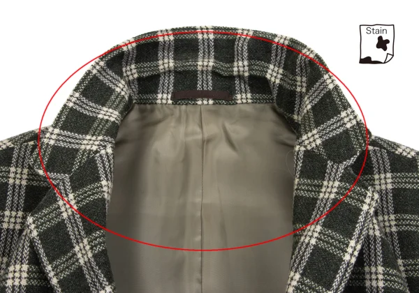 LQ Y's for men Checker Wool Jacket K-161641_004
