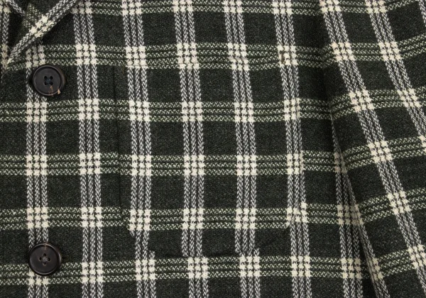 LQ Y's for men Checker Wool Jacket K-161641_006