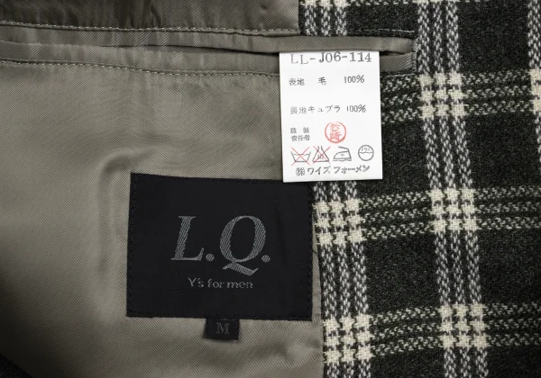 LQ Y's for men Checker Wool Jacket K-161641_018
