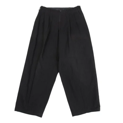 Y's for men Cotton Pin-stripe Tuck Pants