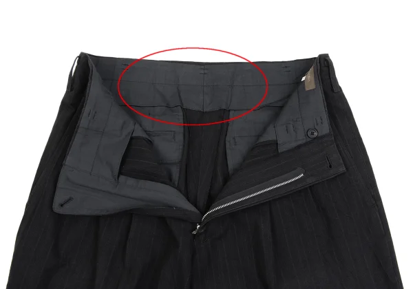 Y's for men Cotton Pin-stripe Tuck Pants K-161642_005