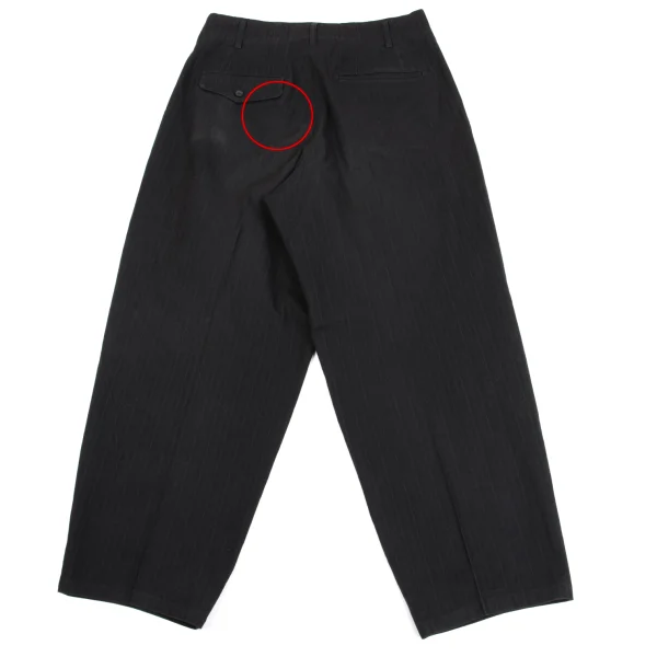 Y's for men Cotton Pin-stripe Tuck Pants K-161642_010