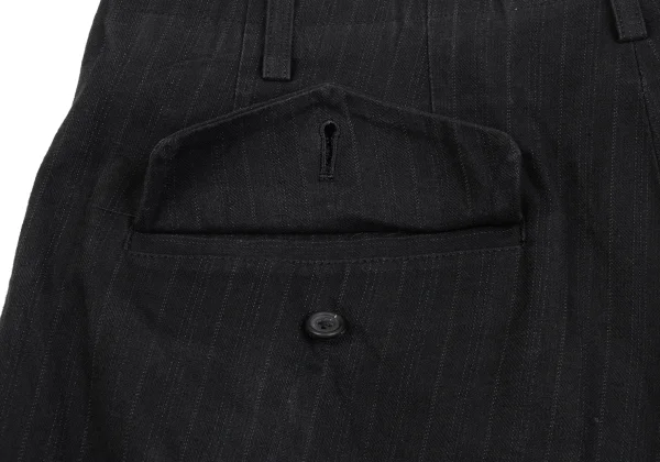 Y's for men Cotton Pin-stripe Tuck Pants K-161642_012