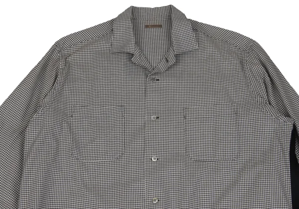 Y's for men Checked Mix Material Shirt K-161643_002