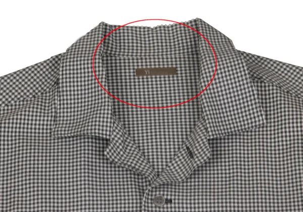 Y's for men Checked Mix Material Shirt K-161643_003
