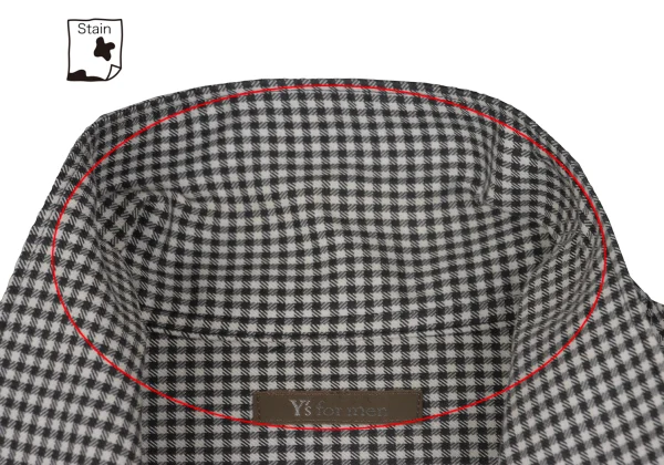 Y's for men Checked Mix Material Shirt K-161643_004