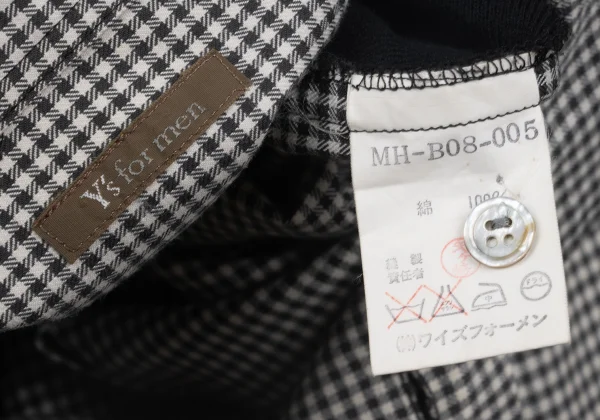 Y's for men Checked Mix Material Shirt K-161643_014