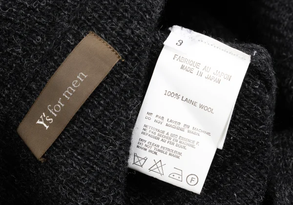 Y's for men Wool 3B Knit Jacket K-161644_013