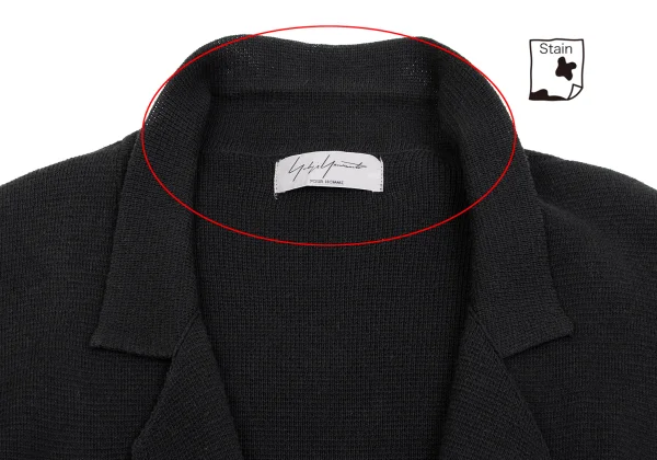 Yohji Yamamoto POUR HOMME Cotton Knit Jakcet K-161647_004