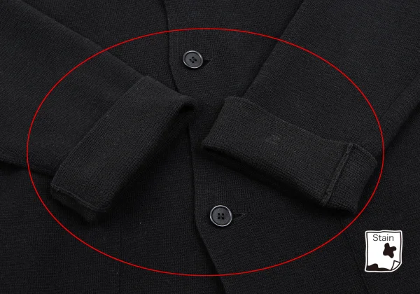 Yohji Yamamoto POUR HOMME Cotton Knit Jakcet K-161647_010