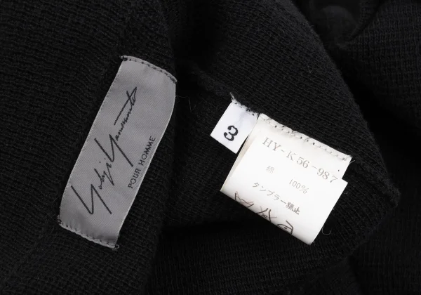 Yohji Yamamoto POUR HOMME Cotton Knit Jakcet K-161647_017