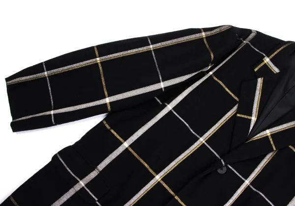 Yohji Yamamoto POUR HOMME Check Flannel Wool Jacket K-161648_005