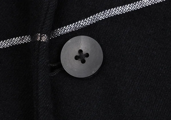 Yohji Yamamoto POUR HOMME Check Flannel Wool Jacket K-161648_009
