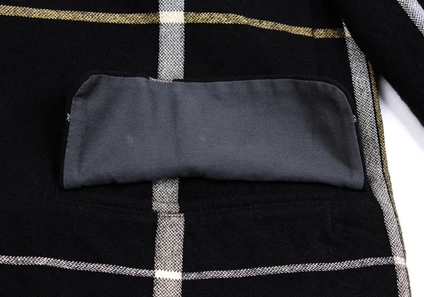 Yohji Yamamoto POUR HOMME Check Flannel Wool Jacket K-161648_010