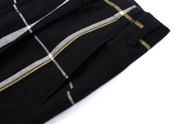 Yohji Yamamoto POUR HOMME Check Flannel Wool Pants K-161649_004