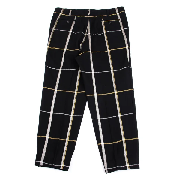 Yohji Yamamoto POUR HOMME Check Flannel Wool Pants K-161649_010