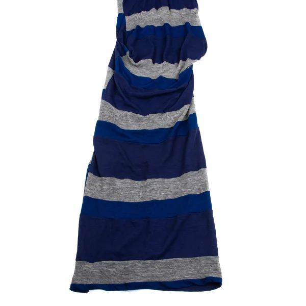 COMME des GARCONS Stripe Switching Asymmetry Dress K-161652_007