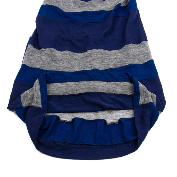 COMME des GARCONS Stripe Switching Asymmetry Dress K-161652_009