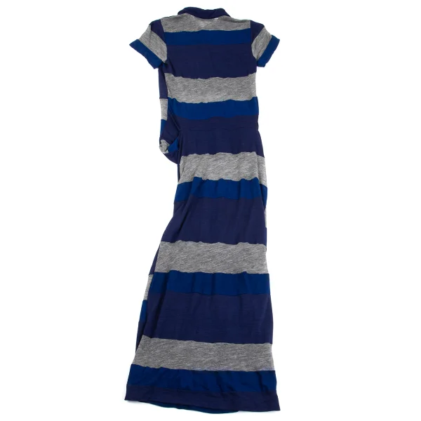 COMME des GARCONS Stripe Switching Asymmetry Dress K-161652_010