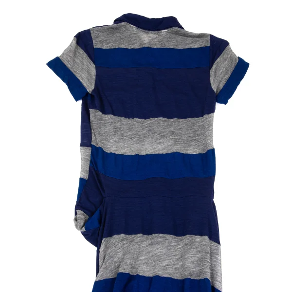 COMME des GARCONS Stripe Switching Asymmetry Dress K-161652_011