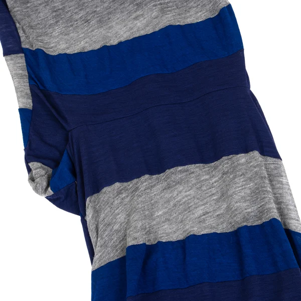 COMME des GARCONS Stripe Switching Asymmetry Dress K-161652_012