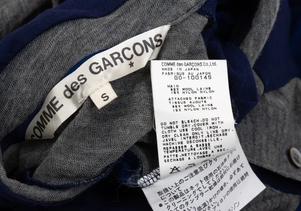COMME des GARCONS Stripe Switching Asymmetry Dress K-161652_015