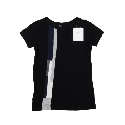 Y's Mixed Material Short Sleeve T-shirt