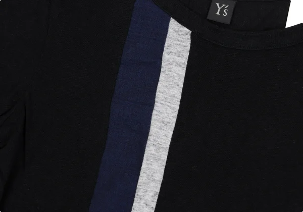Y's Mixed Material Short Sleeve T-shirt K-161655_003