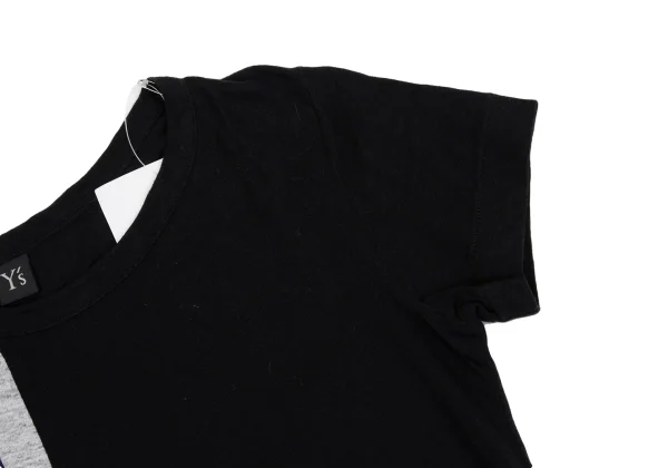 Y's Mixed Material Short Sleeve T-shirt K-161655_004