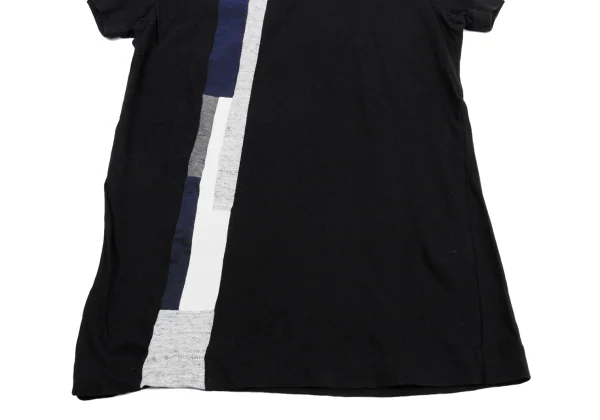 Y's Mixed Material Short Sleeve T-shirt K-161655_005