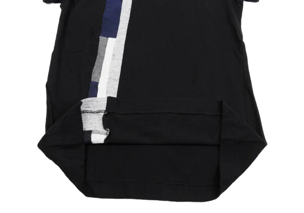 Y's Mixed Material Short Sleeve T-shirt K-161655_007